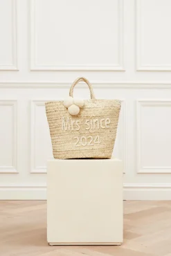 Malina Accessoarer^Bridal raffia tote