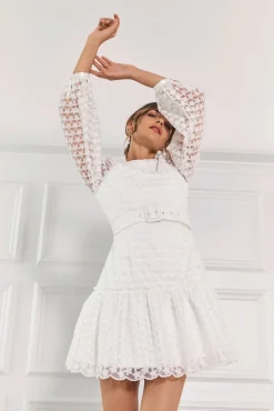 Malina Bridal Sale^Francine miniklänning med skärp