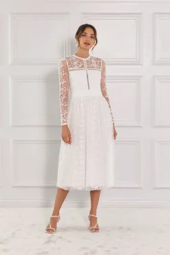 Malina Bridal Sale^Helia långärmad midiklänning
