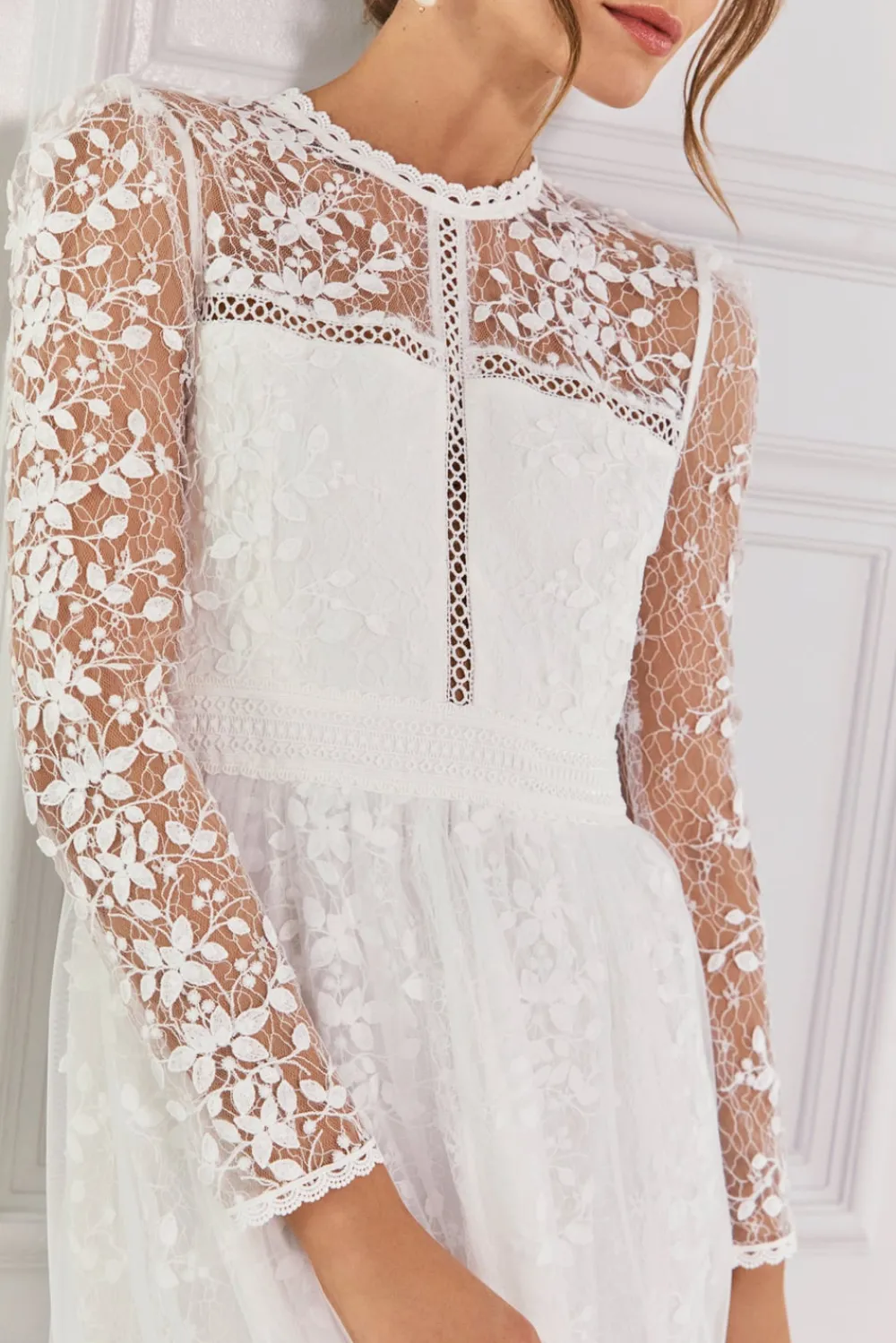 Malina Bridal Sale^Helia långärmad midiklänning