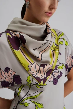 Malina Accessoarer^Sidensjal twill 80x80