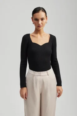 Malina Stickat^Tulip topp